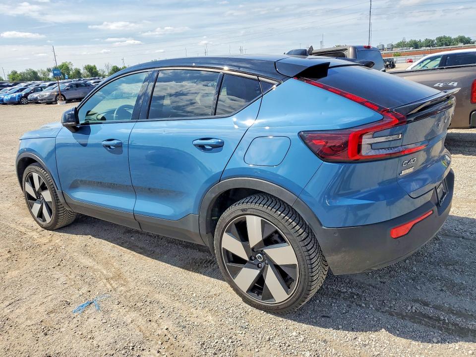 2022 Volvo C40 VIN YV4ED3GB1N2004408 COPART salvage auction — HAIL, Ia - Cert Of Title-Salvage Title, sold $14,800 on 2026-07-08 (photo 2)