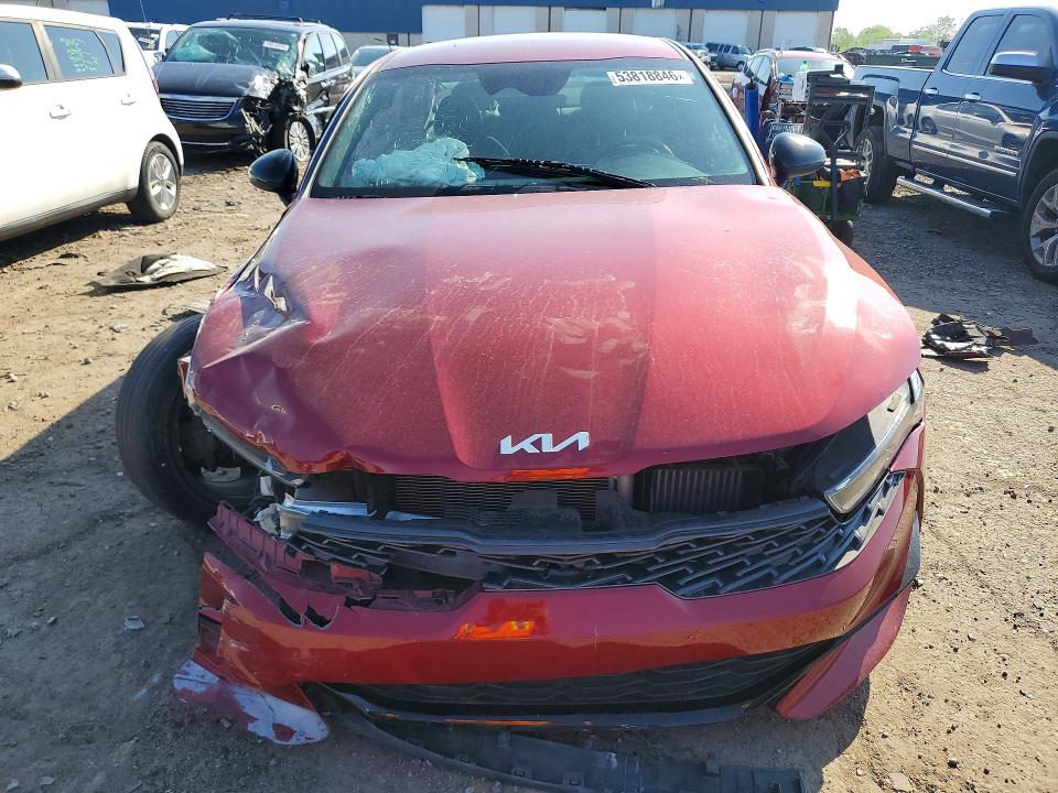 2024 Kia K5 VIN 5XXG64J25RG239107 COPART salvage auction — FRONT END, MI - SCRAP CERTIFICATE OF TITLE, sold $2,500 on 2026-07-24 (photo 5)