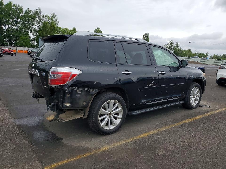 2009 Toyota Highlander VIN JTEEW44A892035932 COPART salvage auction — REAR END, Or - Salvage Title Certificate, sold $1,550 on 2026-07-06 (photo 3)