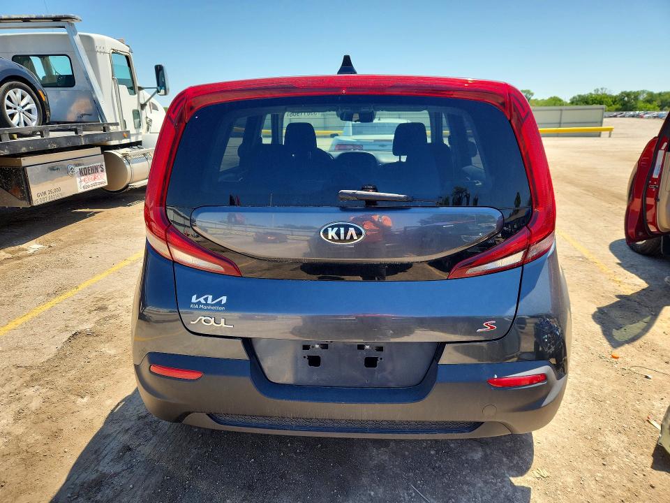 2021 Kia Soul VIN KNDJ23AU3M7748174 COPART salvage auction — HAIL, Ks - Cert Of Title-Salvage, sold $3,000 on 2026-07-15 (photo 6)