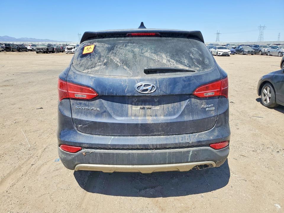 2016 Hyundai Santa fe VIN 5XYZTDLB6GG322049 COPART salvage auction — FRONT END, Ca - Acq Bos - Post Sale - Salvage, sold $725 on 2026-07-06 (photo 6)