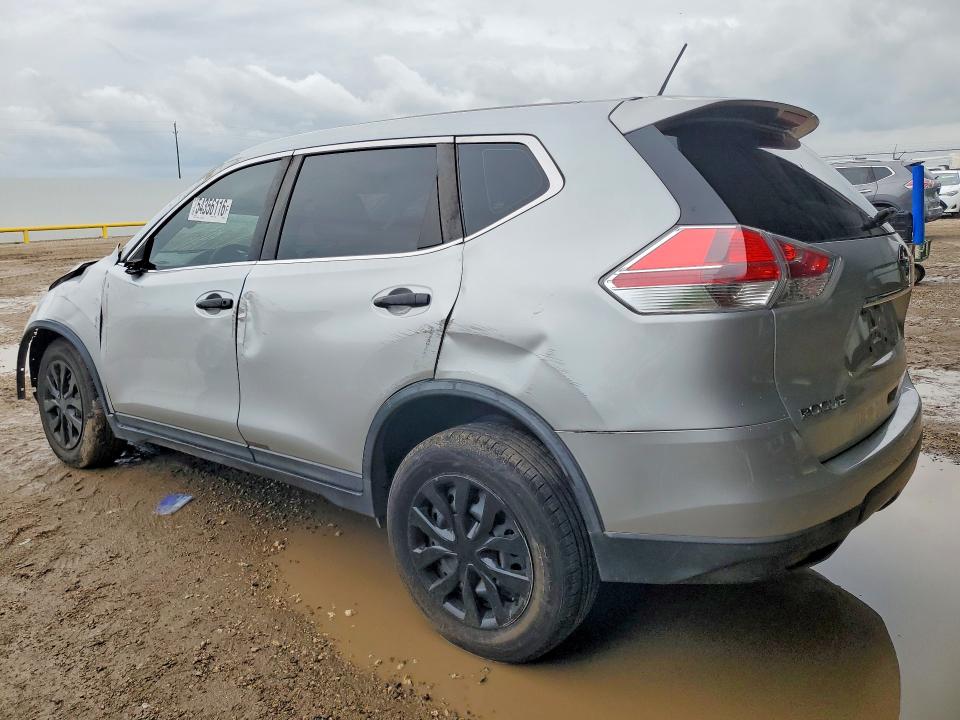 2016 Nissan Rogue VIN KNMAT2MV5GP688253 COPART salvage auction — ROLLOVER, Tx - Salvage Vehicle Title, sold $650 on 2026-07-27 (photo 2)