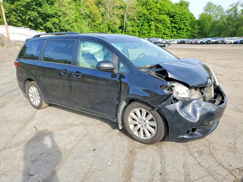 2015 Toyota Sienna VIN 5TDJK3DCXFS114811 COPART salvage auction — FRONT END, Ny - Mv-907A Salvage Certificate, sold $350 on 2026-07-28 (photo 4)
