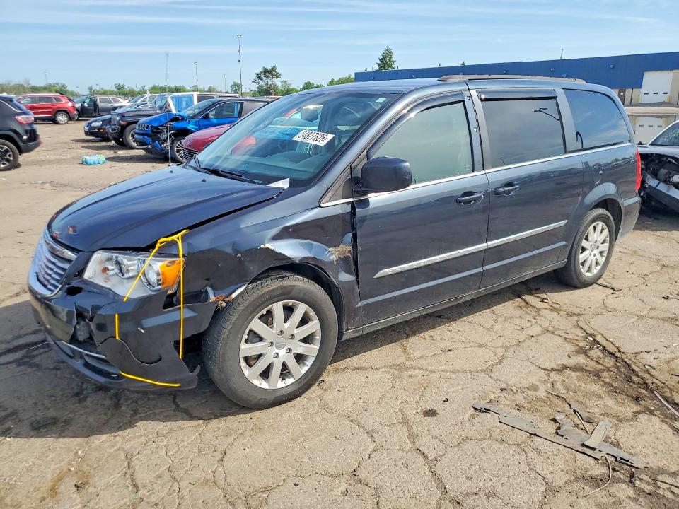 2014 Chrysler Voyager VIN 2C4RC1BG1ER440126 COPART salvage auction — FRONT END, Mi - Cert Of Title-Salvage Vehicle, sold $750 on 2026-07-02 (photo 1)