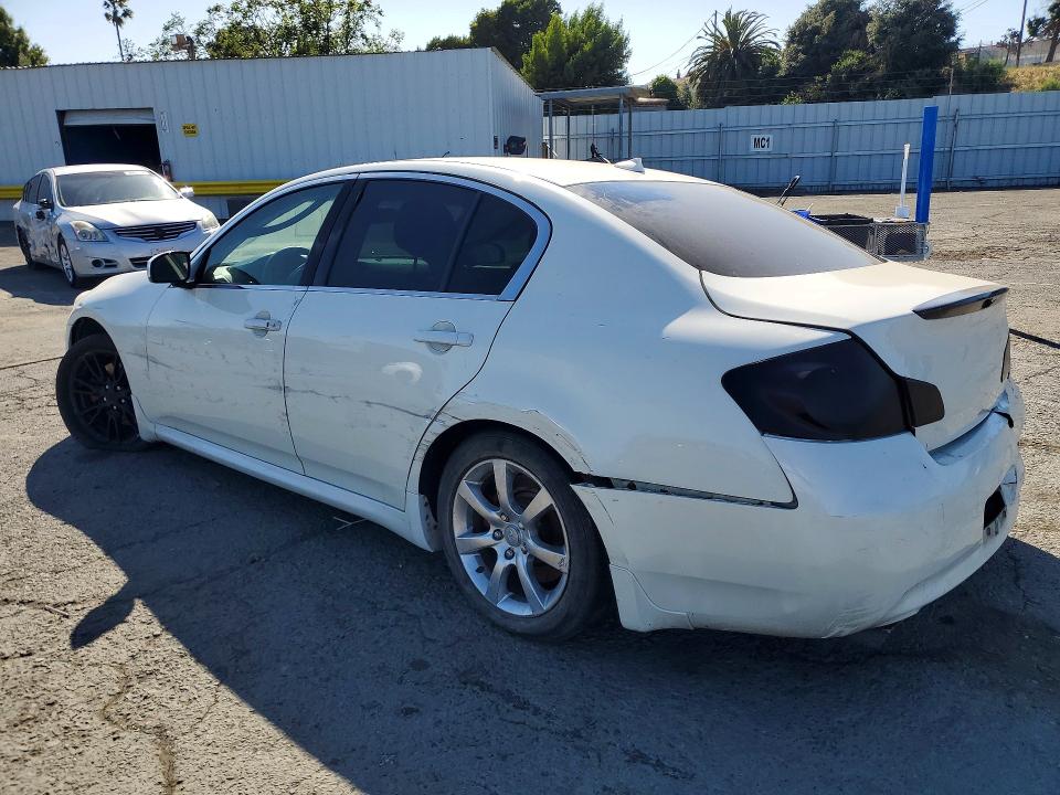 2007 Infiniti G35 VIN JNKBV61E57M710763 COPART salvage auction — REAR END, Ca - Salvage Certificate, sold $575 on 2026-07-06 (photo 2)