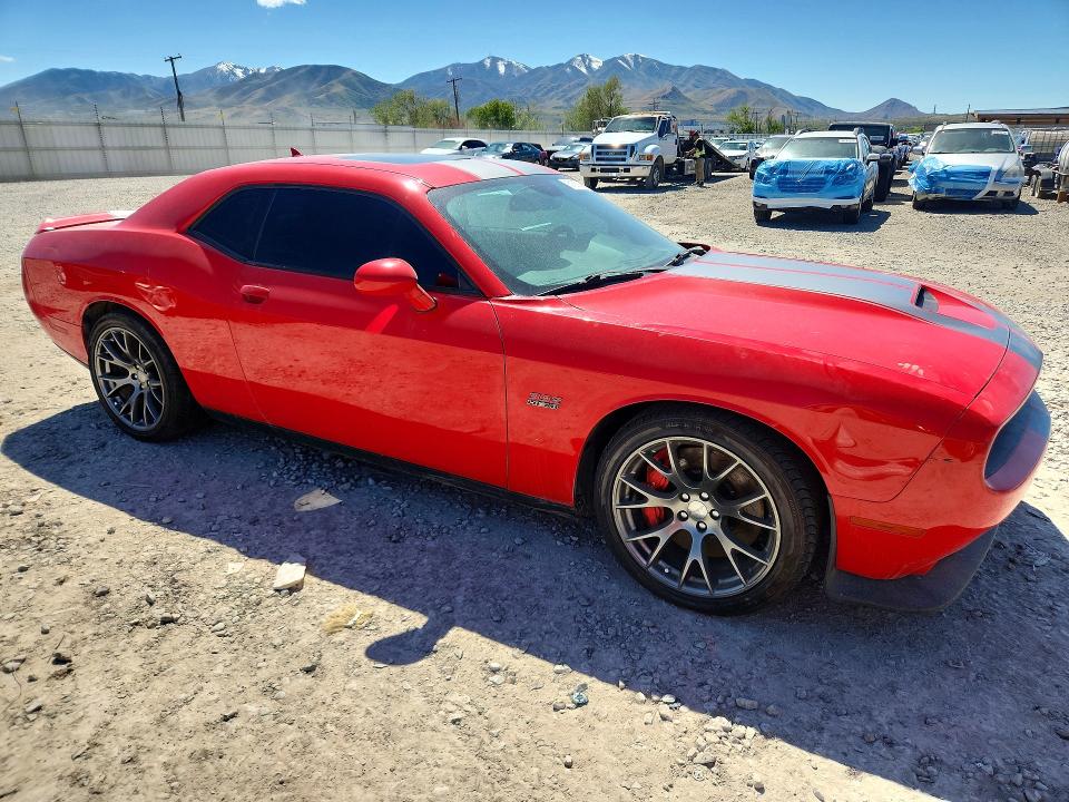 2015 Dodge Challenger VIN 2C3CDZDJ4FH869217 COPART salvage auction — MECHANICAL, Ut - Salvage Certificate, sold $13,950 on 2026-07-02 (photo 4)