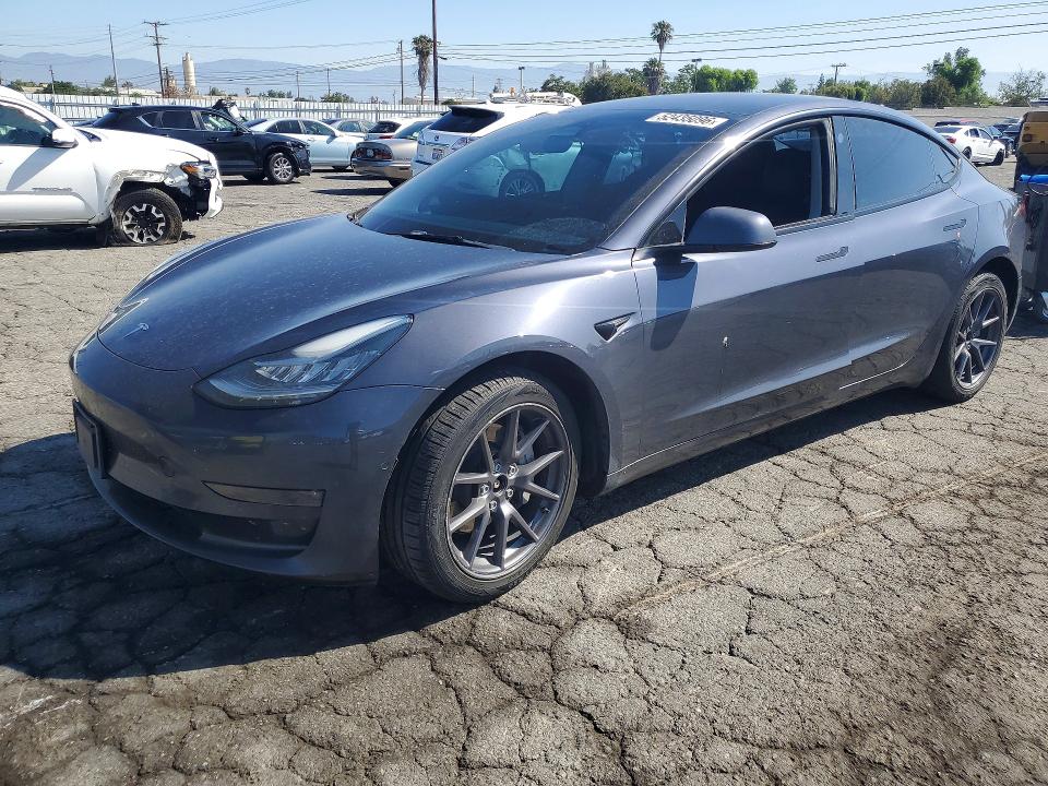 2022 Tesla VIN 5YJ3E1EB4NF298947 COPART salvage auction — SIDE, Ca - Salvage Certificate, sold $7,700 on 2026-07-02 (photo 1)