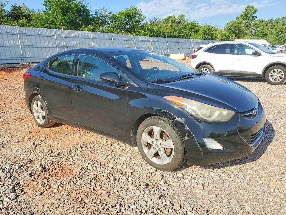 2013 Hyundai Elantra VIN KMHDH4AE4DU755447 COPART salvage auction — ROOF, Ok - Cert Of Title-Salvage, sold $175 on 2026-07-16 (photo 4)