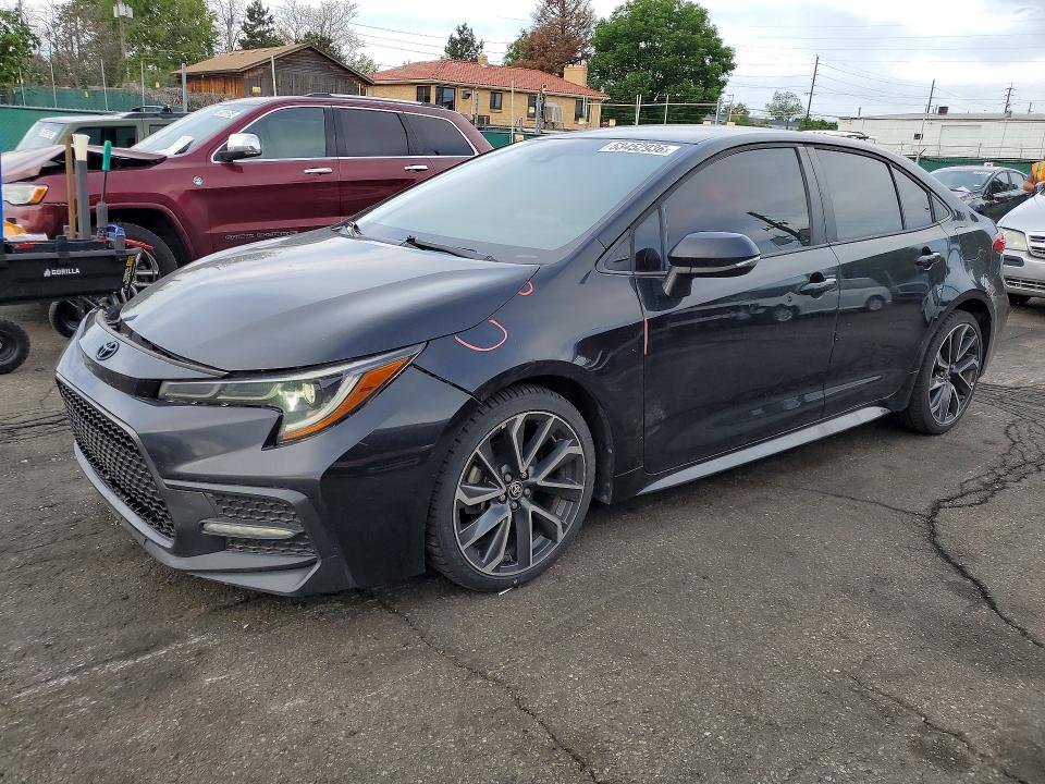 2020 Toyota Corolla VIN 5YFS4RCE9LP030794 COPART salvage auction — FRONT END, Ca - Salvage Certificate, sold $500 on 2026-07-09 (photo 1)