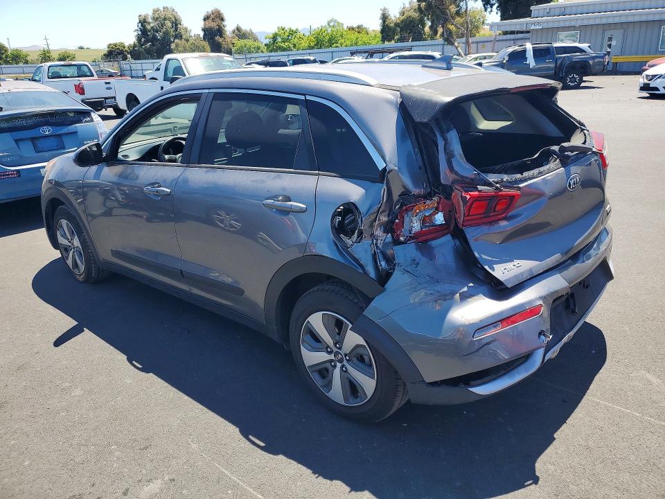 2018 Kia Niro VIN KNDCB3LC4J5200821 COPART salvage auction — REAR END, Ca - Salvage Certificate, sold $275 on 2026-07-22 (photo 2)