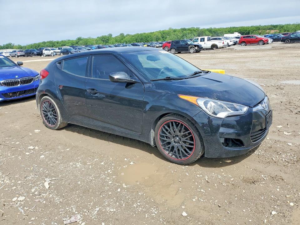 2012 Hyundai Veloster VIN KMHTC6AD6CU055926 COPART salvage auction — SIDE, KS - CERT OF TITLE-SALVAGE, sold $150 on 2026-07-28 (photo 4)