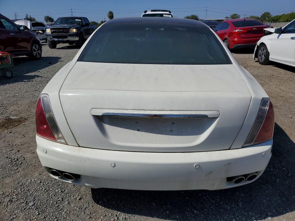 2007 Maserati Quattroporte VIN ZAMFE39A570032263 COPART salvage auction — FRONT END, CA - CERTIFICATE OF TITLE, sold $700 on 2026-09-23 (photo 6)