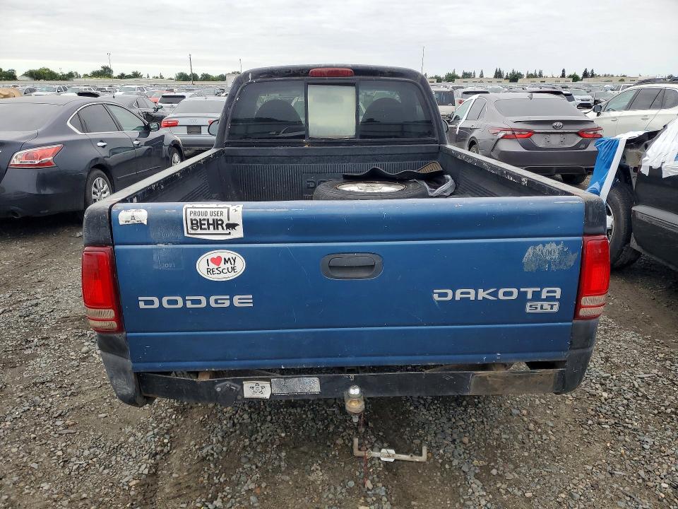 1997 Dodge Dakota VIN 1B7FL26X4VS252332 COPART salvage auction — REAR END, Ca - Salvage Certificate, sold $175 on 2026-07-09 (photo 6)