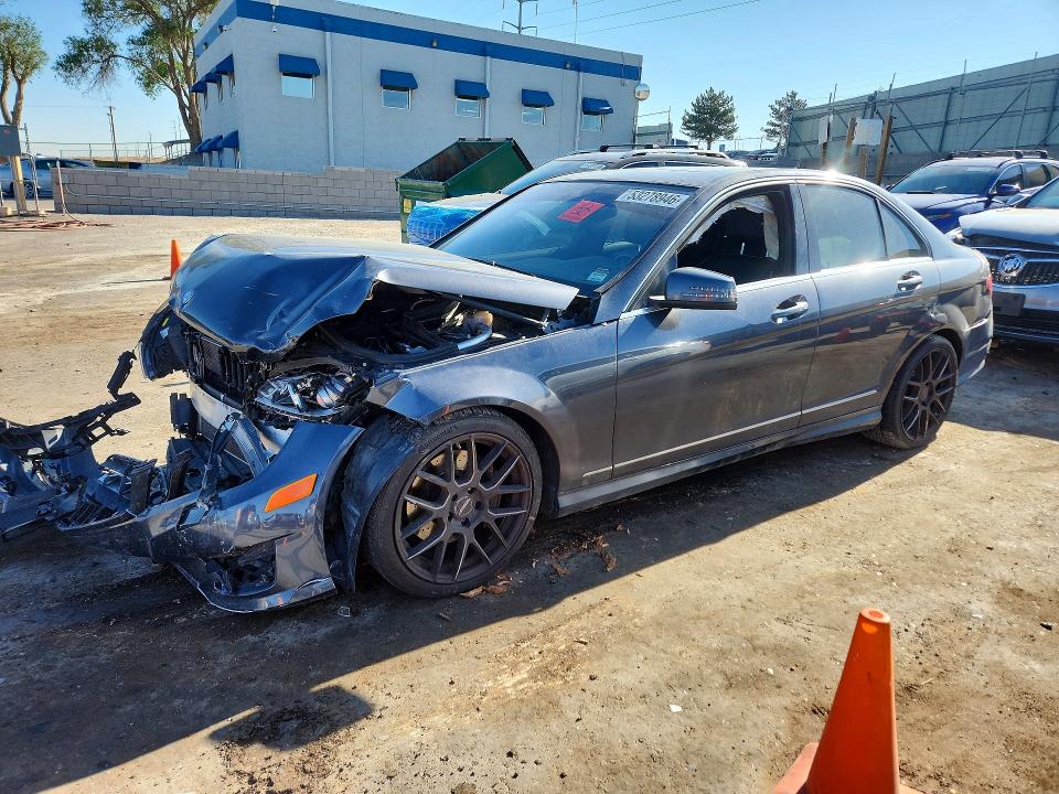 2013 Mercedes-benz C-klasse VIN WDDGF8AB1DR279381 COPART salvage auction — FRONT END, Nm - Cert Of Title-Salvage, sold $525 on 2026-08-20 (photo 1)
