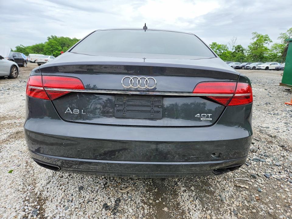 2016 Audi A8 VIN WAU43AFD6GN010115 COPART salvage auction — SIDE, Md - Cert Of Salvage > 75% Damage, sold $3,150 on 2026-07-19 (photo 6)