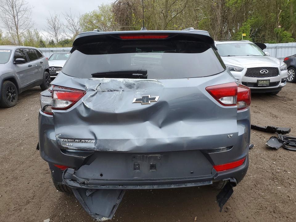 2022 Chevrolet Trailblazer VIN KL79MRSL5NB046956 COPART salvage auction — ROLLOVER, On - Permit Salvage, sold $1,500 on 2026-07-07 (photo 6)