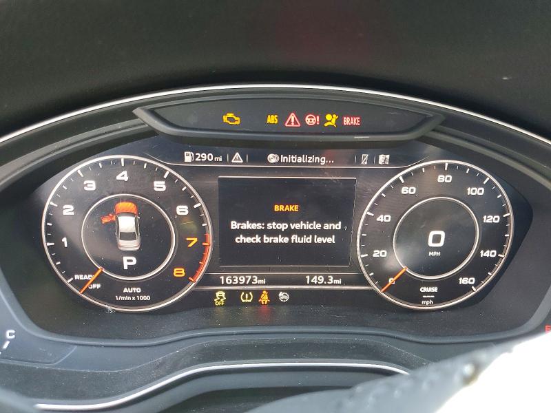 2018 Audi A4 VIN WAUENAF41JN016264 COPART salvage auction — FRONT END, MD - CERT OF SALVAGE > 75% DAMAGE, sold $675 on 2026-07-27 (photo 9)
