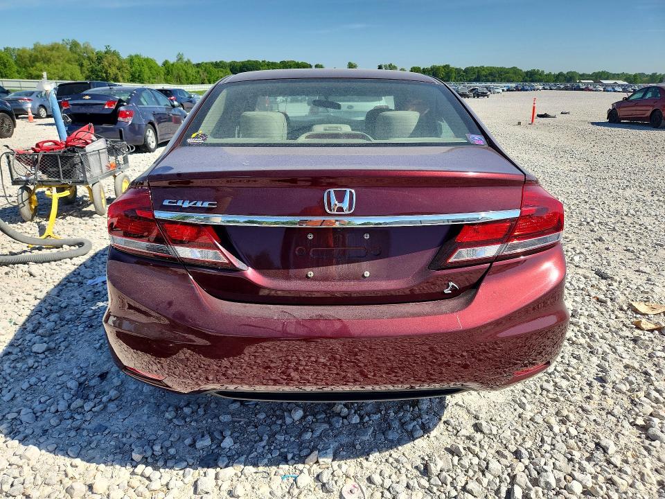 2013 Honda Civic VIN 19XFB2F87DE003262 COPART salvage auction — FRONT END, MI - CERTIFICATE OF TITLE, sold $525 on 2026-07-09 (photo 6)
