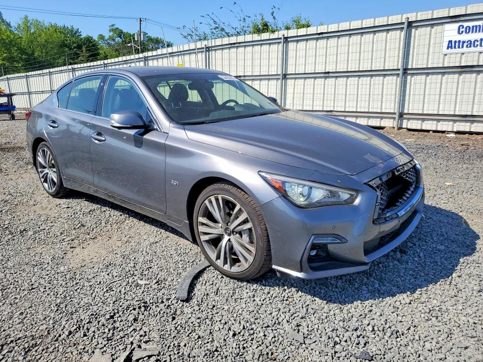 2019 Infiniti Q50 VIN JN1EV7AR8KM591240 COPART salvage auction — FRONT END, Nj - Cert Of Title-Salvage, sold $4,300 on 2026-07-24 (photo 4)