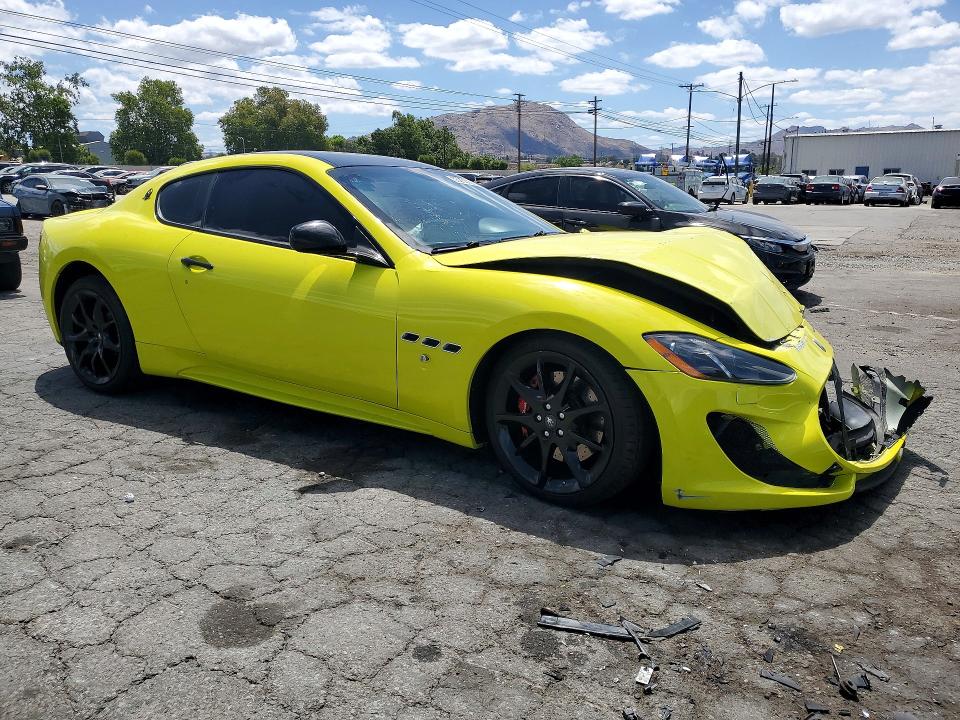 2013 Maserati Granturismo VIN ZAM45VLA8D0069105 COPART salvage auction — FRONT END, Ca - Salvage Certificate, sold $4,650 on 2026-08-10 (photo 4)