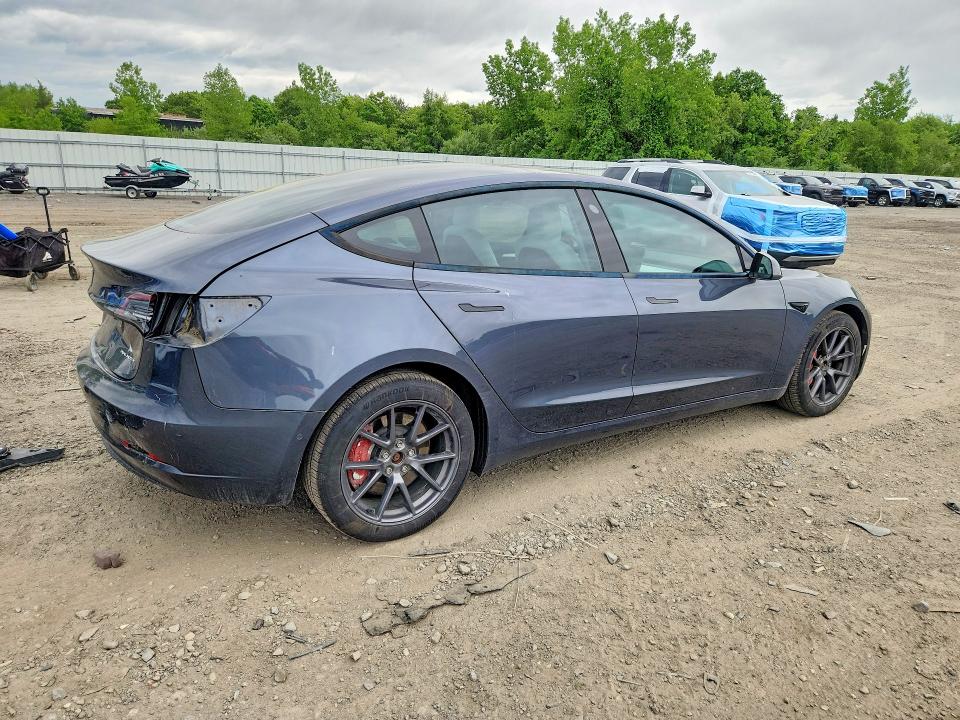 2022 Tesla VIN 5YJ3E1EB6NF278375 COPART salvage auction — REAR END, Ma - Cert Of Title-Salvage, sold $8,600 on 2026-07-22 (photo 3)
