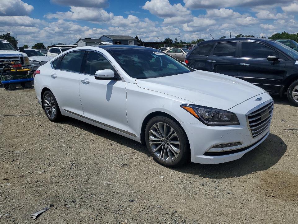 2017 Genesis G80 VIN KMHGN4JE9HU171363 COPART salvage auction — REAR END, CA - SALVAGE CERTIFICATE, sold $1,000 on 2026-07-09 (photo 4)
