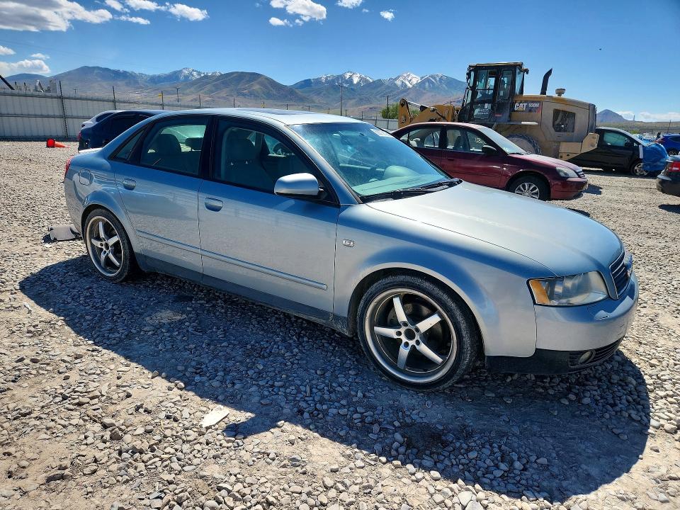 2002 Audi A4 VIN WAULC68E52A168282 COPART salvage auction — SIDE, Ut - Salvage Certificate, sold $150 on 2026-07-02 (photo 4)