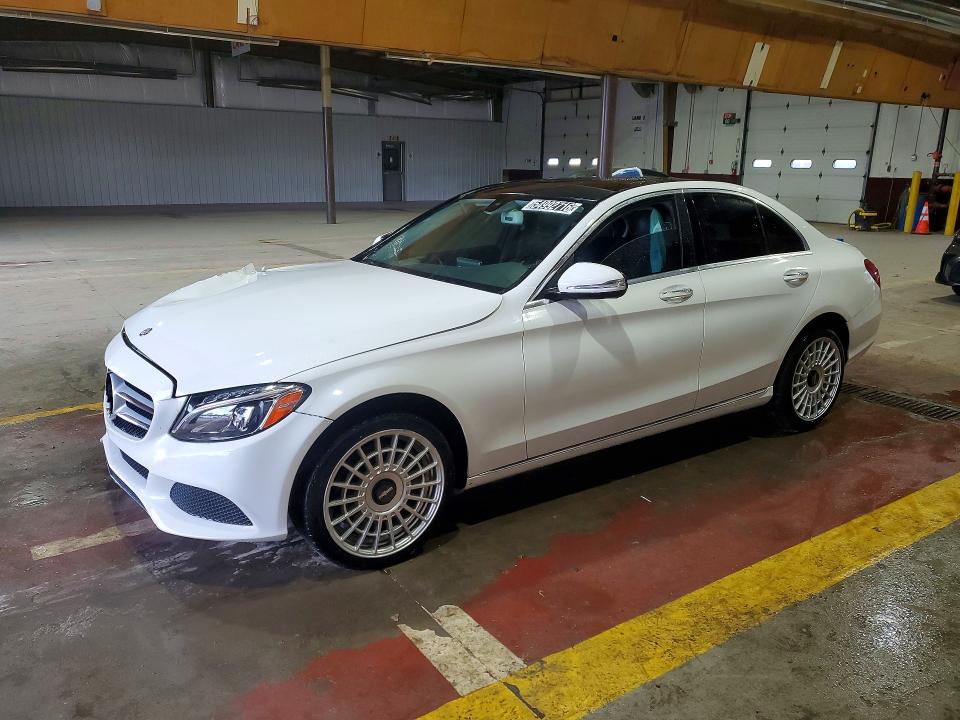 2015 Mercedes-benz C class VIN 55SWF4KB7FU035237 COPART salvage auction — FRONT END, WV - CERTIFICATE OF TITLE, sold $1,400 on 2026-07-09 (photo 1)