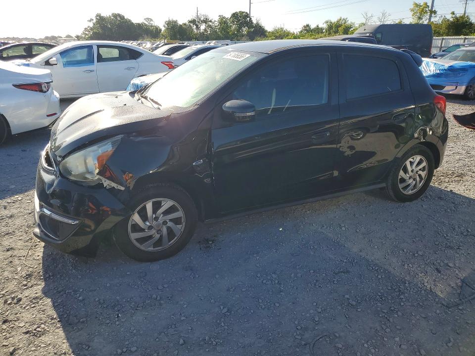 2017 Mitsubishi Mirage VIN ML32A4HJ2HH021197 COPART salvage auction — FRONT END, Fl - Cert Of Title Slvg Rebuildable, sold $975 on 2026-07-14 (photo 1)