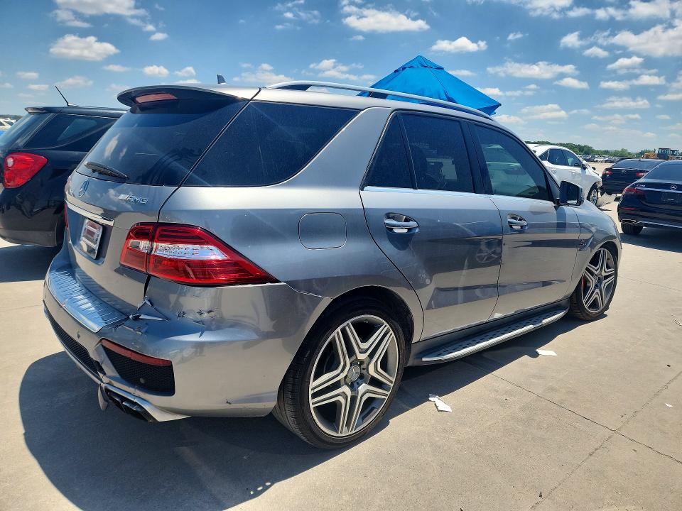 2014 Mercedes-benz Ml-class VIN 4JGDA7EB0EA283479 COPART salvage auction — REAR END, TX - DEALER ONLY CLEAN TITLE (P), sold $4,000 on 2026-07-09 (photo 3)