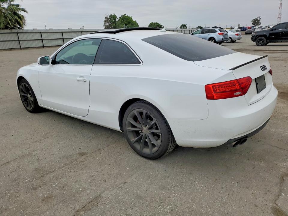 2014 Audi A5 VIN WAUCFAFR5EA021528 COPART salvage auction — FRONT END, Ca - Salvage Certificate, sold $1,050 on 2026-07-06 (photo 2)