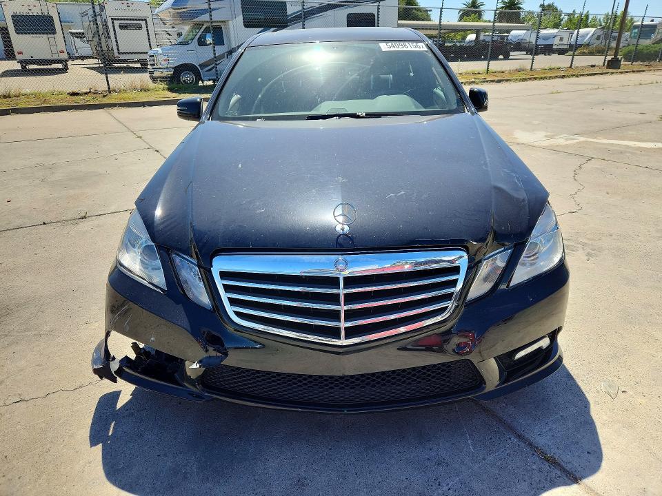 2011 Mercedes-benz E-klasse VIN WDDHF5GB8BA267573 COPART salvage auction — FRONT END, Ca - Salvage Certificate, sold $550 on 2026-08-10 (photo 5)