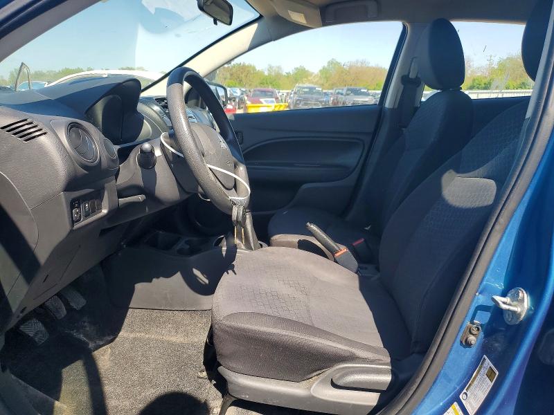 2014 Mitsubishi Mirage VIN ML32A3HJ1EH013078 COPART salvage auction — HAIL, Il - Salvage Certificate, sold $600 on 2026-07-08 (photo 7)