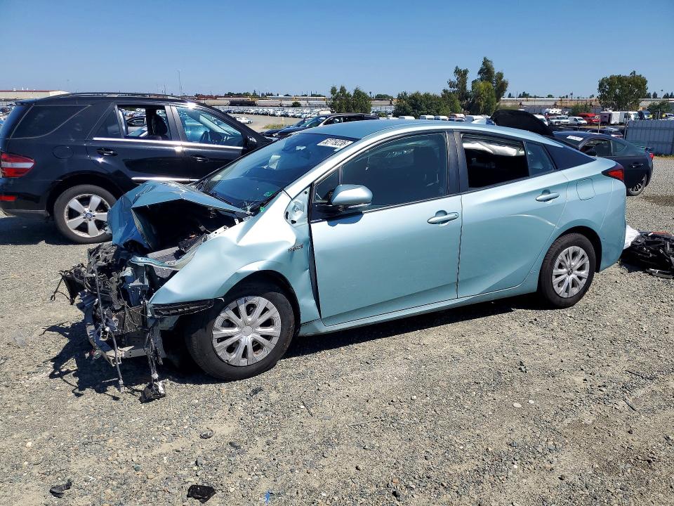 2020 Toyota Prius VIN JTDKARFU8L3119891 COPART salvage auction — FRONT END, Ca - Salvage Certificate, sold $1,900 on 2026-07-07 (photo 1)