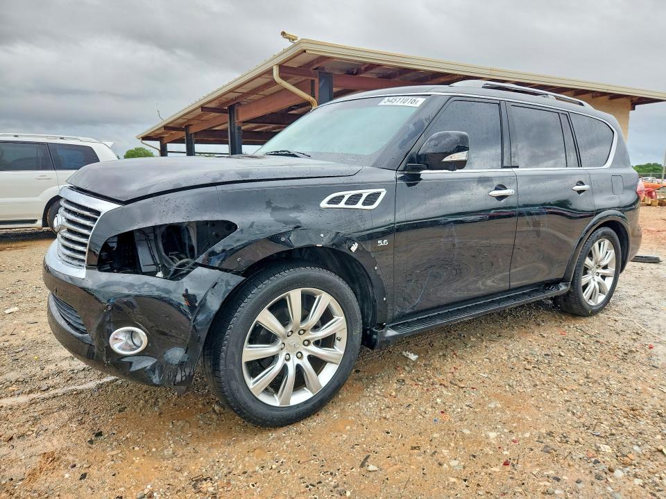 2014 Infiniti VIN JN8AZ2ND5E9751488 COPART salvage auction — FRONT END, Al - Cert Of Title-Salvage Title, sold $3,550 on 2026-07-15 (photo 1)