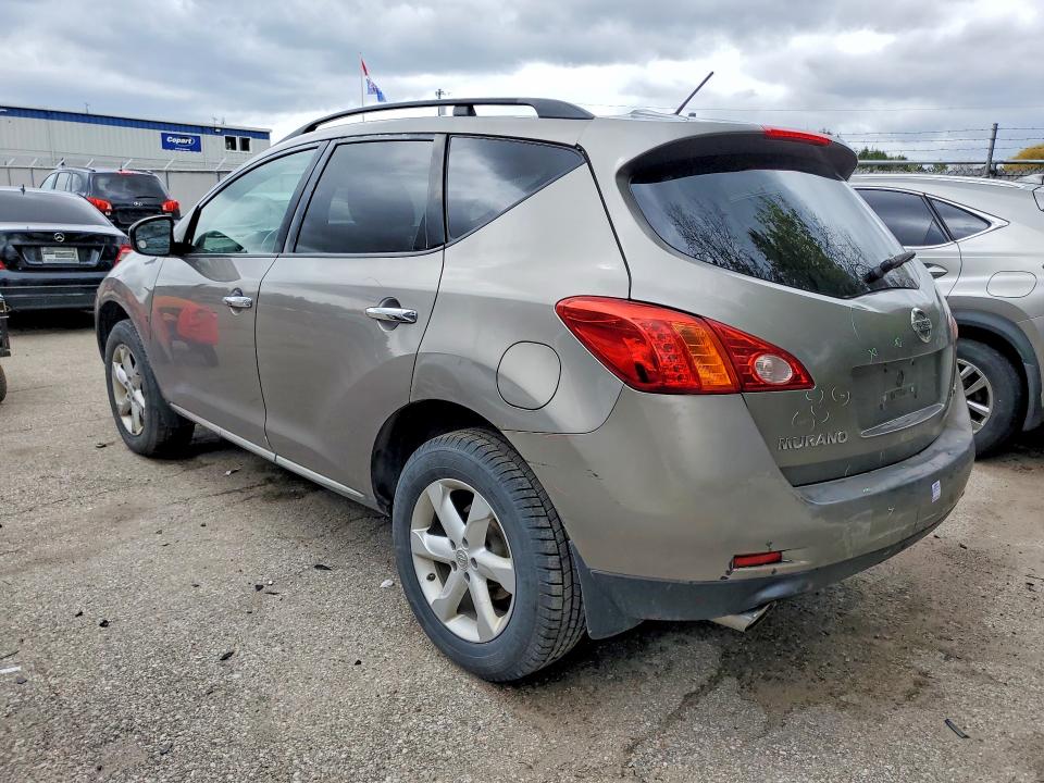 2009 Nissan Murano VIN JN8AZ18W69W208388 COPART salvage auction — REAR END, On - Permit No Brand - Unfit, sold $400 on 2026-07-23 (photo 2)