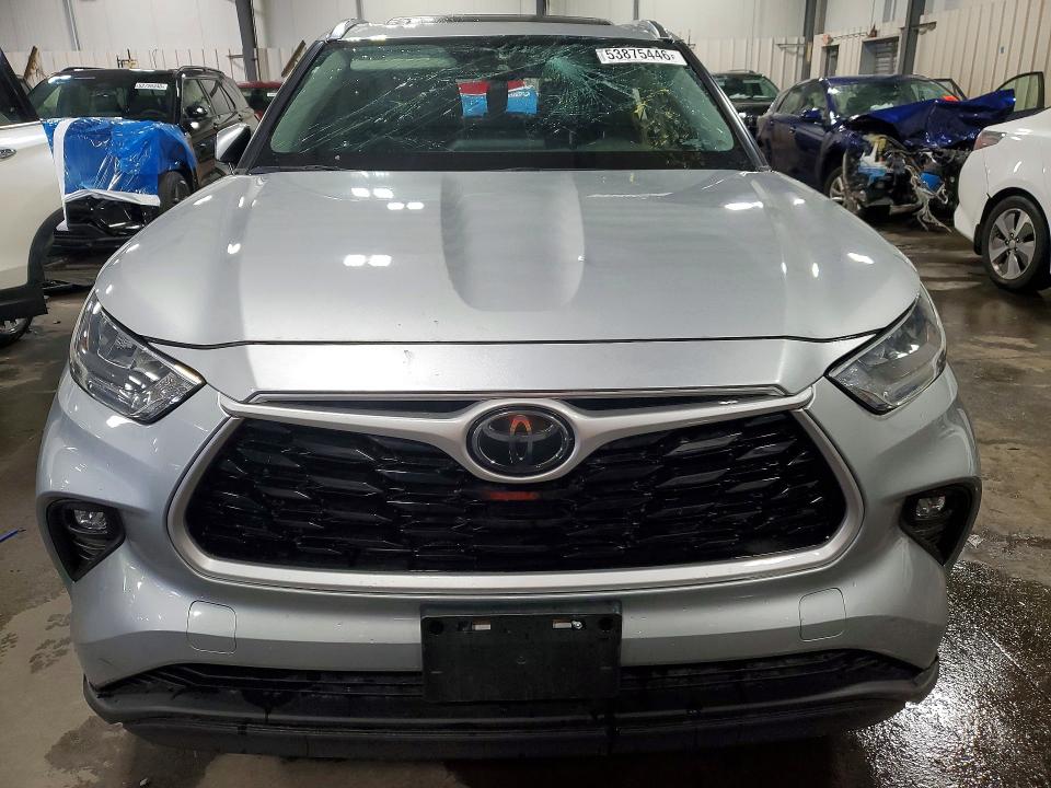 2020 Toyota Highlander VIN 5TDGZRBH3LS510422 COPART salvage auction — REAR END, Mn - Cert Of Title-Salvage, sold $300 on 2026-07-21 (photo 5)