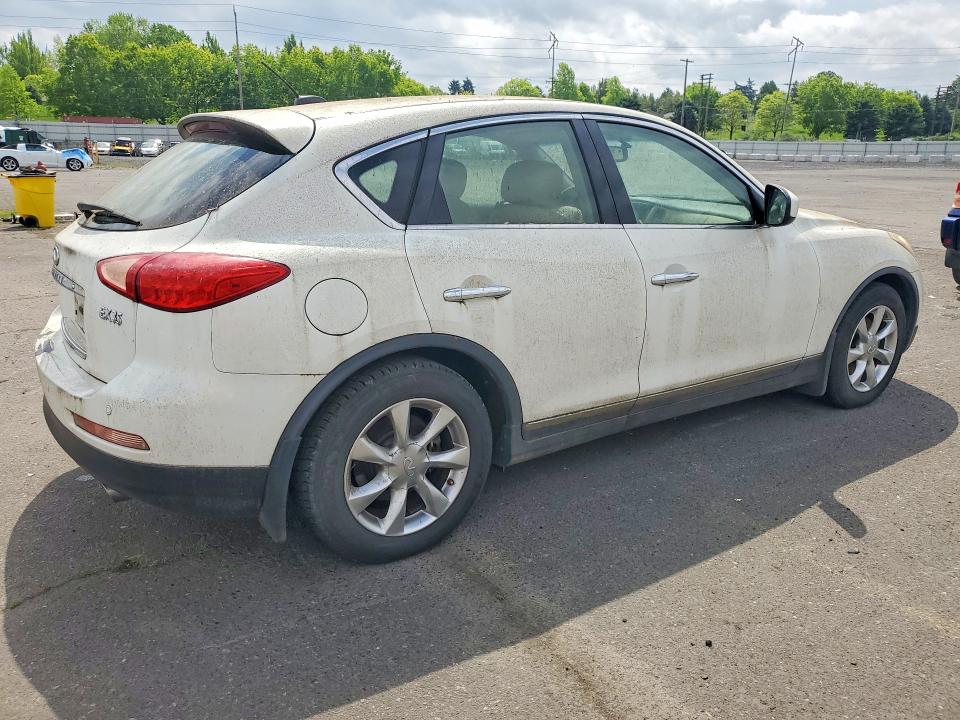 2008 Infiniti Ex VIN JNKAJ09E18M301945 COPART salvage auction — REAR END, Or - Lien Papers Salvage, sold $425 on 2026-07-20 (photo 3)