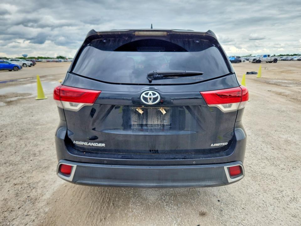 2019 Toyota Highlander VIN 5TDYZRFHXKS326690 COPART salvage auction — FRONT END, TX - SALVAGE VEHICLE TITLE (P), sold $10,100 on 2026-07-02 (photo 6)