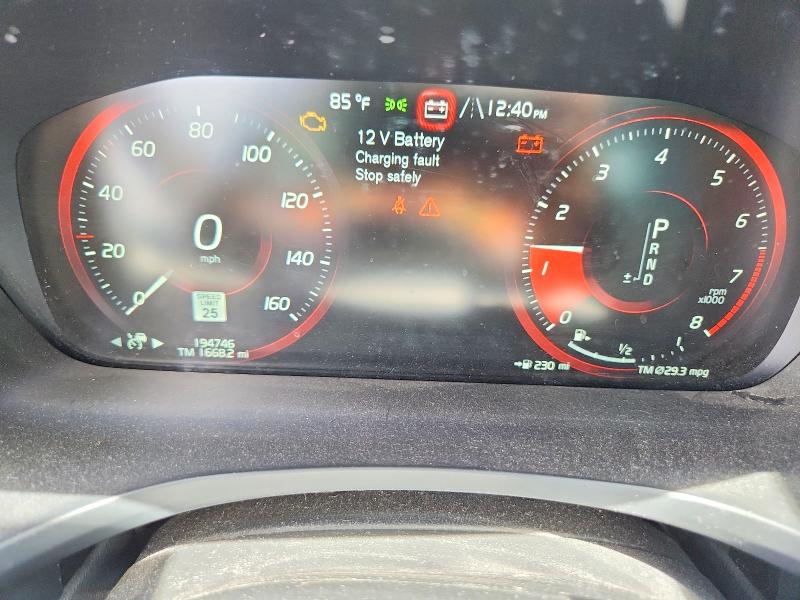 2019 Volvo S60 VIN 7JRA22TM3KG007030 COPART salvage auction — REAR END, Id - Salvage Certificate Of Title, sold $3,900 on 2026-08-03 (photo 9)