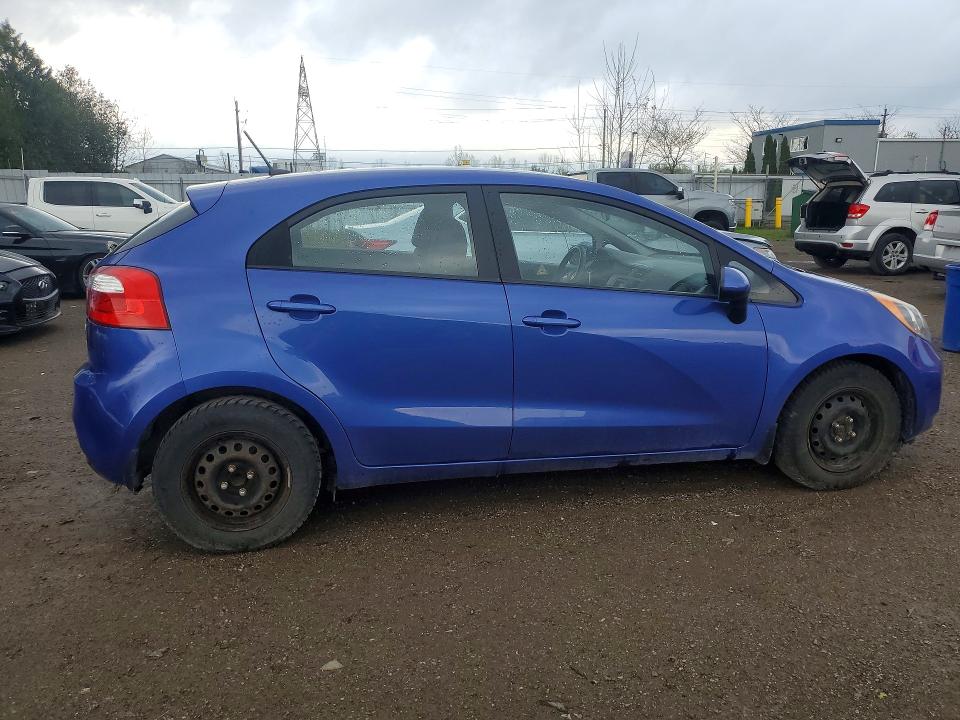 2014 Kia Rio VIN KNADM5A30E6954969 COPART salvage auction — SIDE, On - Permit Salvage, sold $800 on 2026-07-14 (photo 3)