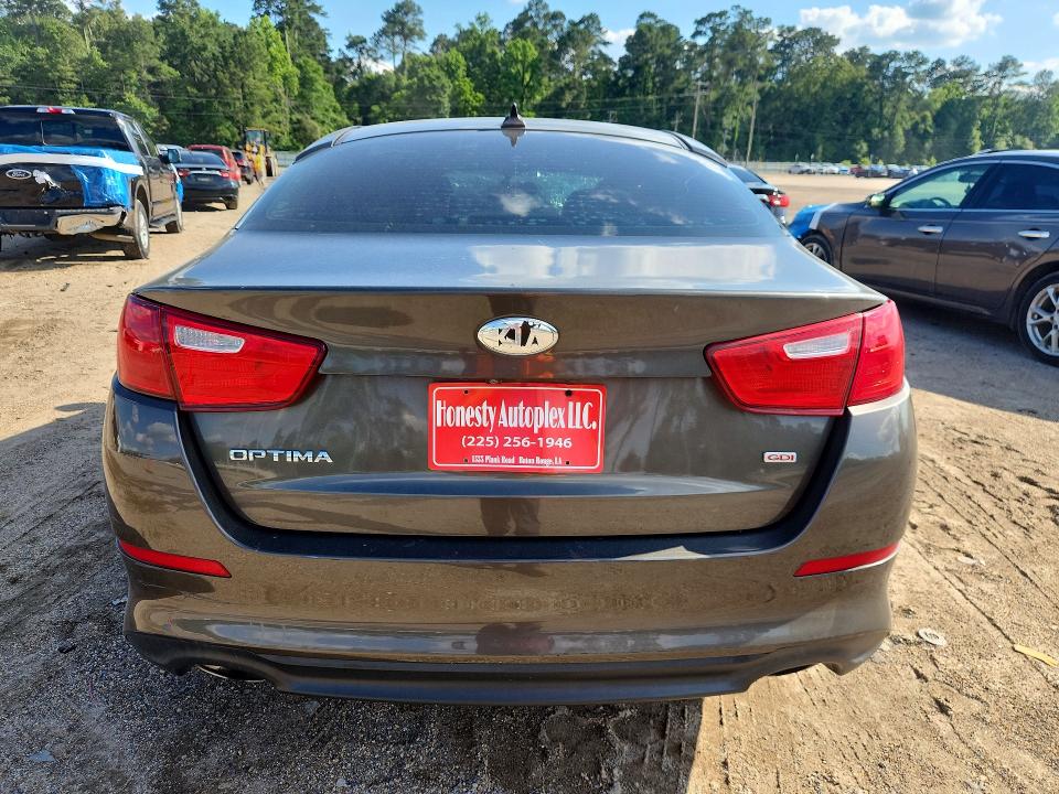 2014 Kia Optima VIN 5XXGM4A74EG307652 COPART salvage auction — FRONT END, La - Cert Of Title-Salvage, sold $125 on 2026-07-24 (photo 6)