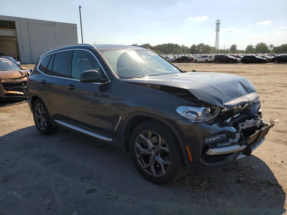 2021 BMW X3 VIN 5UXTY5C0XM9E30488 COPART salvage auction — FRONT END, Va - Cert Of Title - Salvage, sold $7,900 on 2026-07-15 (photo 4)