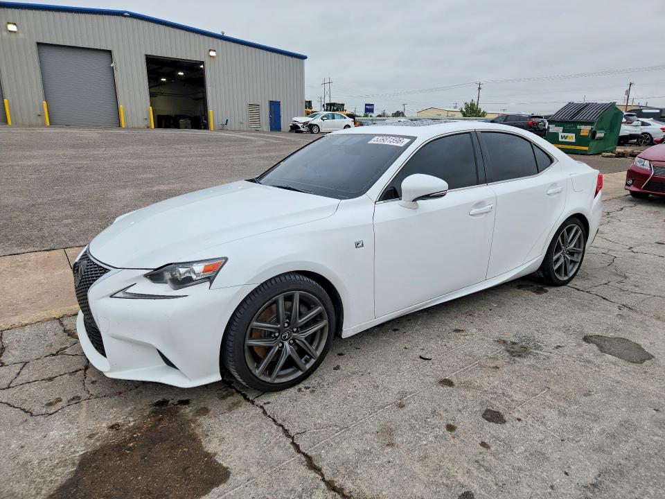 2016 Lexus Is VIN JTHBE1D23G5024073 COPART salvage auction — SIDE, OK - CERT OF TITLE-SALVAGE, sold $10,800 on 2026-07-30 (photo 1)
