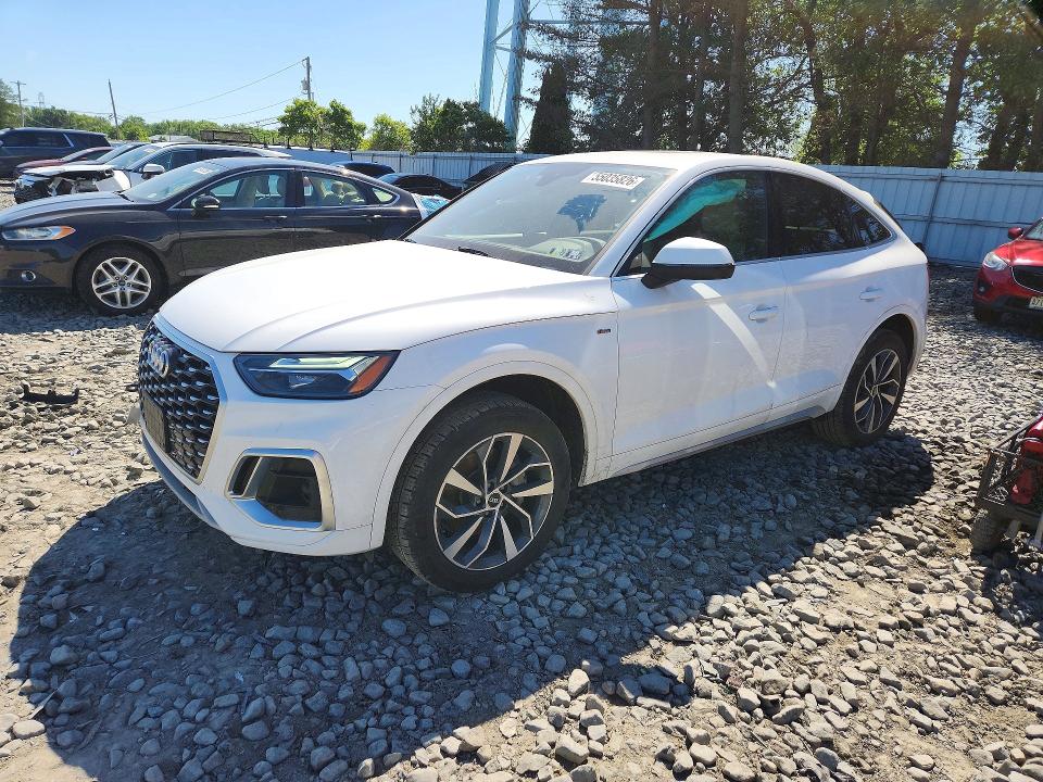 2022 Audi Q5 VIN WA14AAFY8N2073723 COPART salvage auction — MECHANICAL, Nj - Cert Of Title-Salvage, sold $12,500 on 2026-07-15 (photo 1)