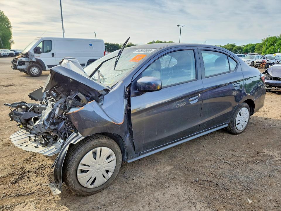 2024 Mitsubishi Mirage VIN ML32FUFJ1RHF04561 COPART salvage auction — FRONT END, Vt - Cert Of Title-Salvage Vehicle, sold $1,400 on 2026-07-09 (photo 1)