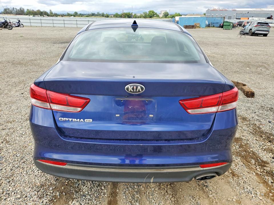 2018 Kia Optima VIN 5XXGT4L35JG191532 COPART salvage auction — FRONT END, Ca - Salvage Certificate, sold $1,650 on 2026-07-06 (photo 6)