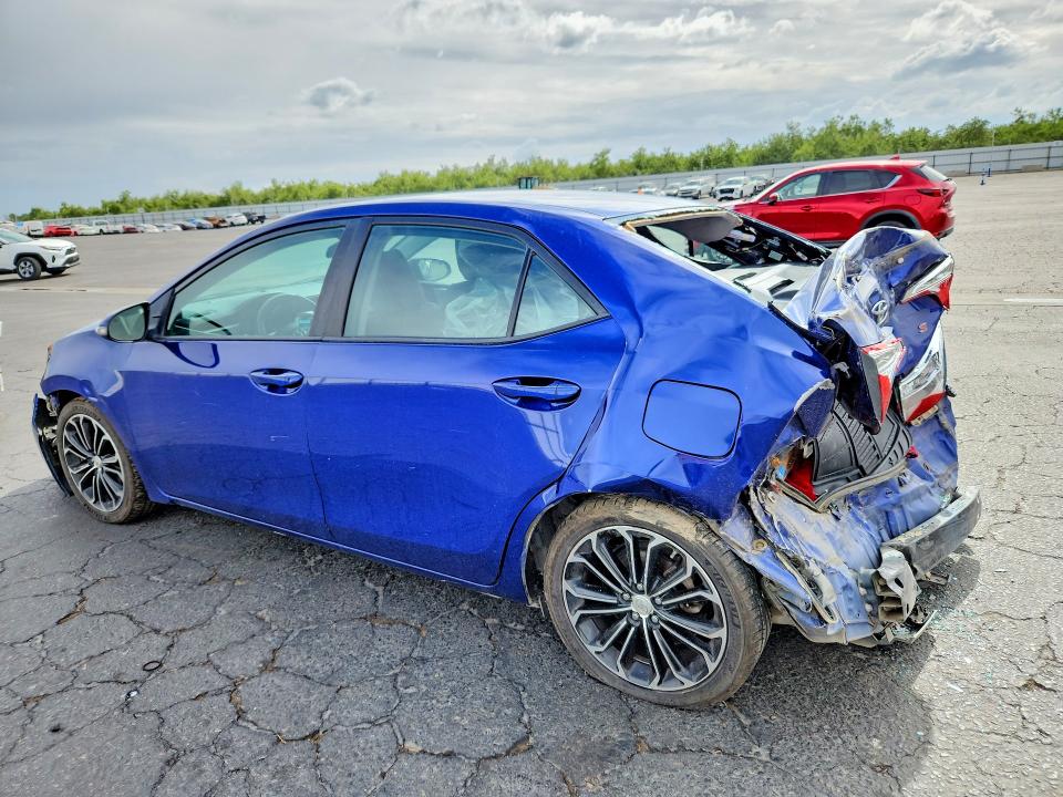 2016 Toyota Corolla VIN 5YFBURHE2GP531766 COPART salvage auction — REAR END, Ca - Salvage Certificate, sold $850 on 2026-07-09 (photo 2)