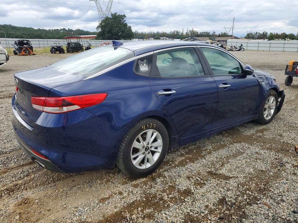 2018 Kia Optima VIN 5XXGT4L35JG191532 COPART salvage auction — FRONT END, Ca - Salvage Certificate, sold $1,650 on 2026-07-06 (photo 3)