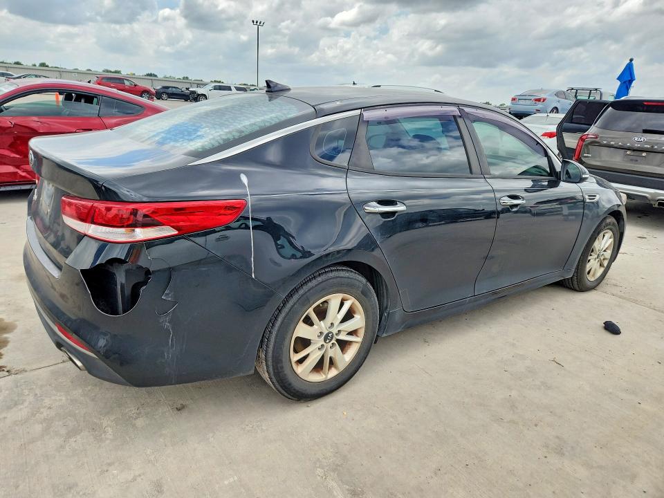 2016 Kia Optima VIN 5XXGT4L36GG100437 COPART salvage auction — FRONT END, Tx - Salvage Vehicle Title, sold $825 on 2026-07-16 (photo 3)